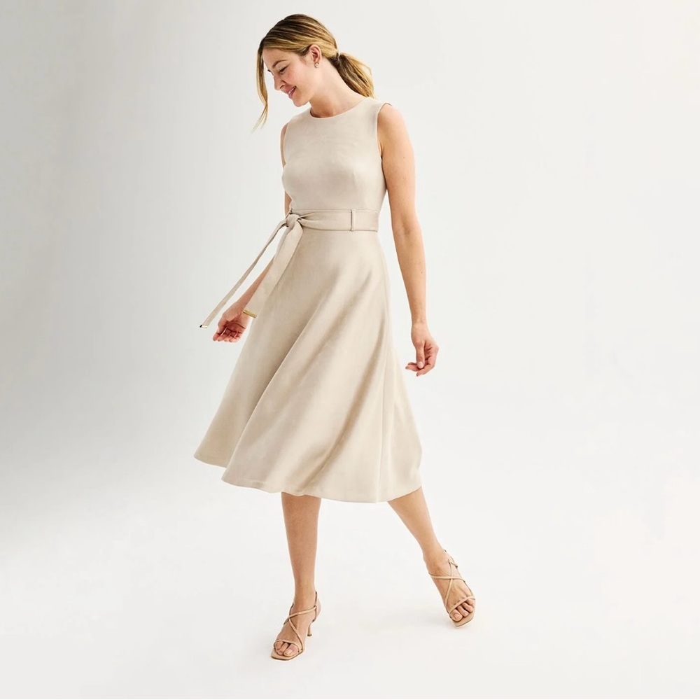 Elegant White Midi Dress